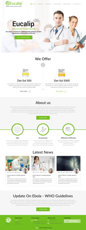 Web-Design von rightway für Eucalip Bio Chemical Group Pty Ltd | Design: #17611843