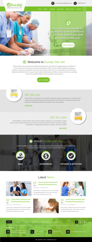 Web-Design von rightway für Eucalip Bio Chemical Group Pty Ltd | Design: #17611850