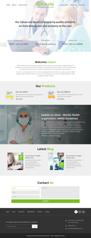 Web-Design von rightway für Eucalip Bio Chemical Group Pty Ltd | Design: #17611856
