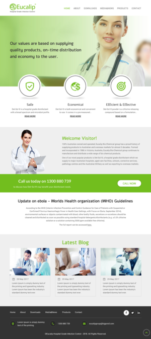 Web-Design von rightway für Eucalip Bio Chemical Group Pty Ltd | Design: #17611859