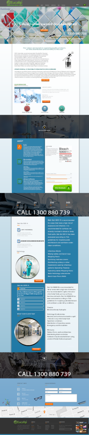 Web Design by Grebowiec Peter for Eucalip Bio Chemical Group Pty Ltd | Design #17678780