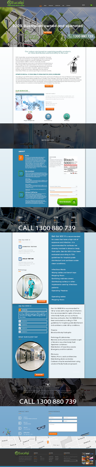 Web Design by Grebowiec Peter for Eucalip Bio Chemical Group Pty Ltd | Design #17678781