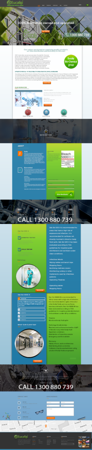 Web-Design von Grebowiec Peter für Eucalip Bio Chemical Group Pty Ltd | Design: #17678782