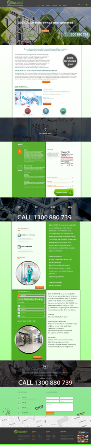Web-Design von Grebowiec Peter für Eucalip Bio Chemical Group Pty Ltd | Design: #17678783