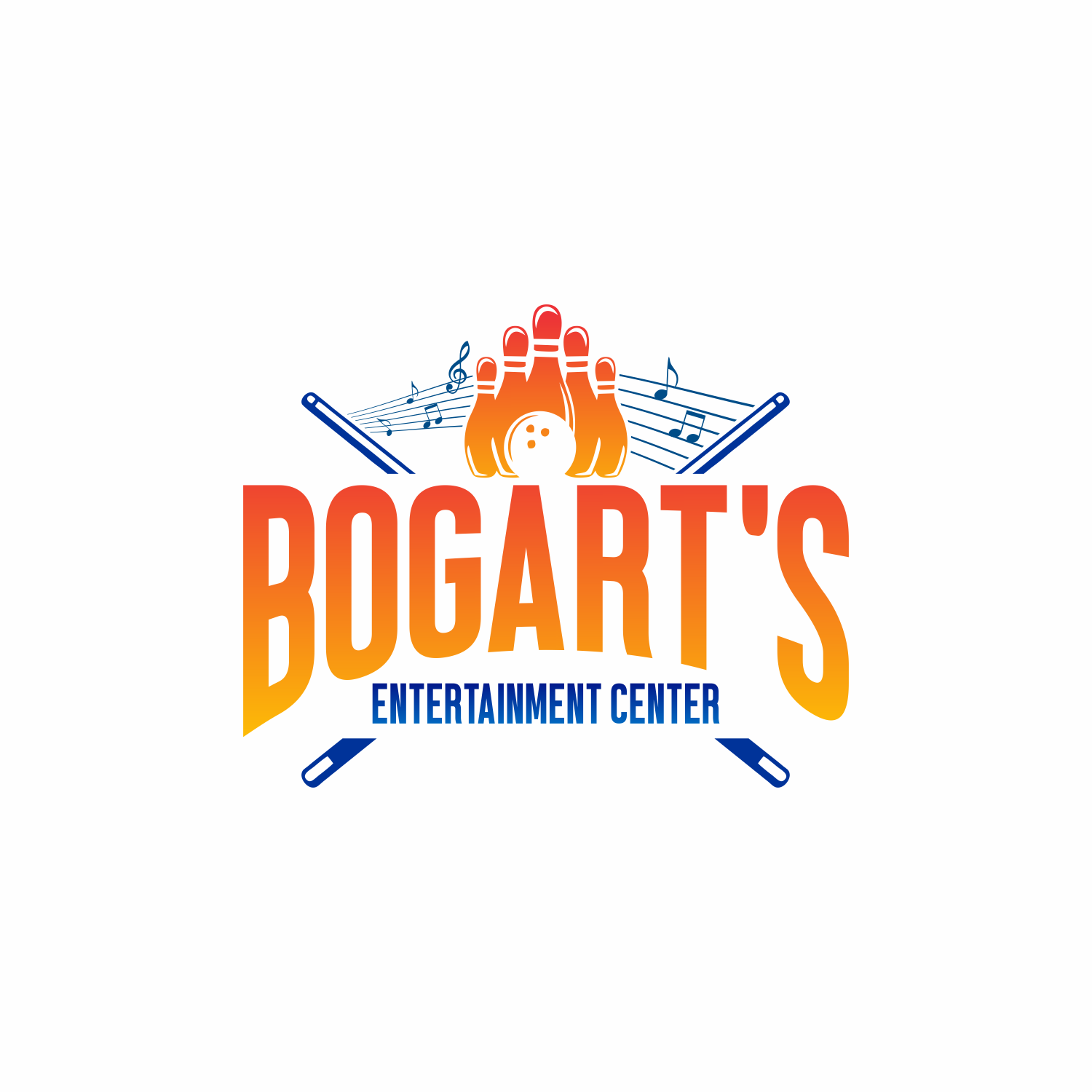 Logo Design by Khalik for Bogarts entertainment center | Design #17600063