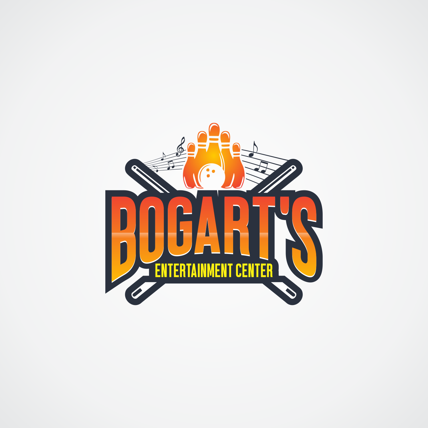 Logo Design by Khalik for Bogarts entertainment center | Design #17600142