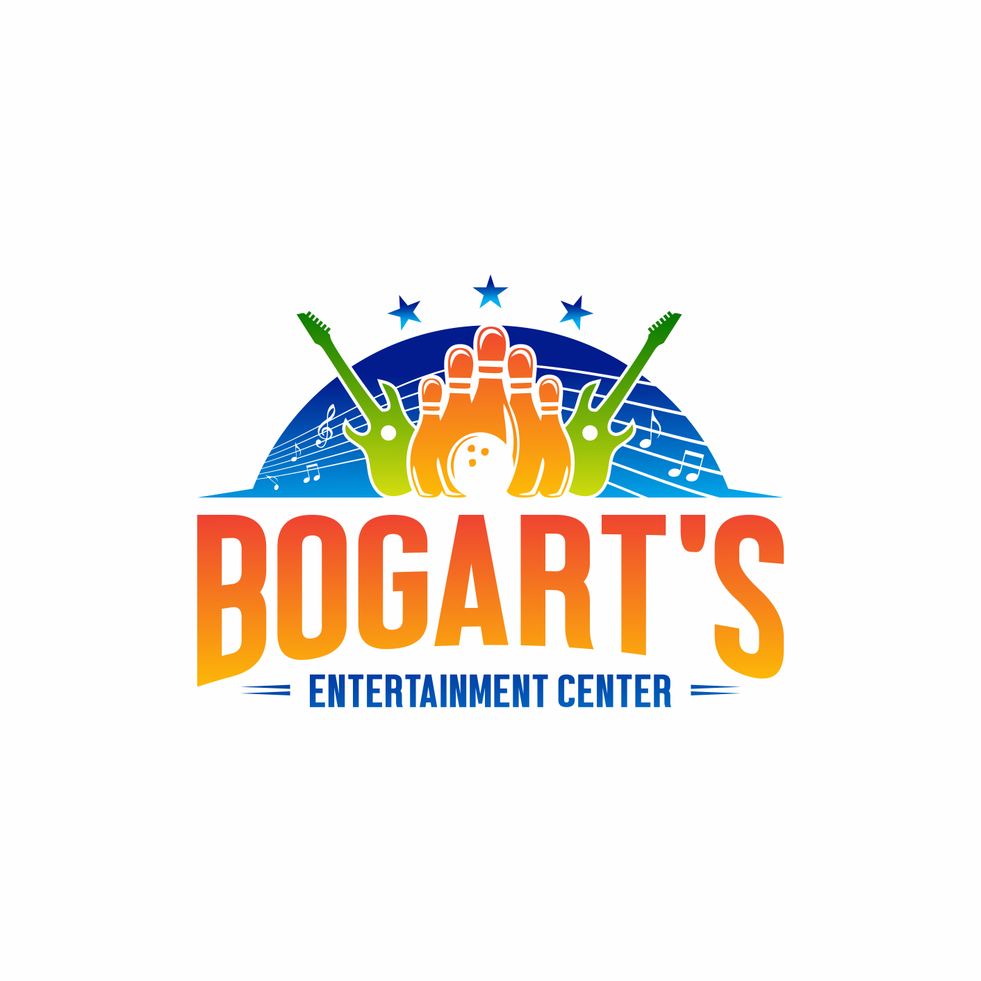 Logo Design by Khalik for Bogarts entertainment center | Design #17682218