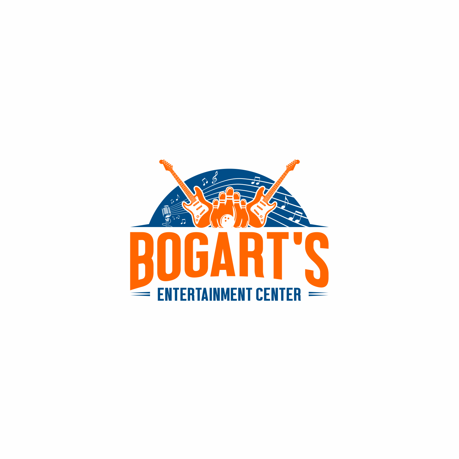 Logo Design by Khalik for Bogarts entertainment center | Design #17746402