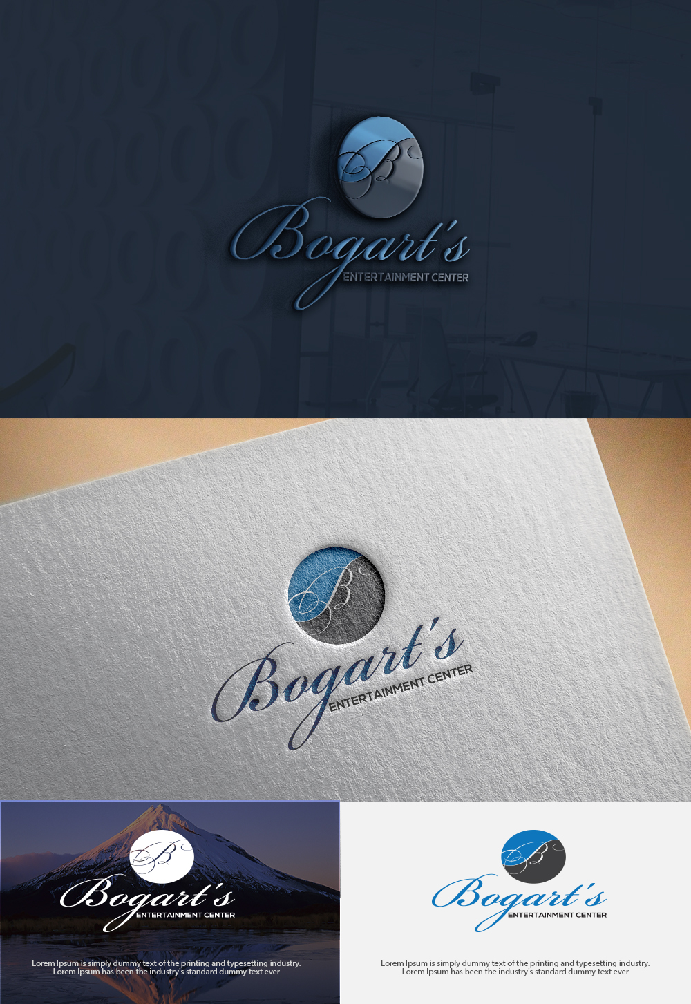 Logo Design by Art creation 2 for Bogarts entertainment center | Design #17576174