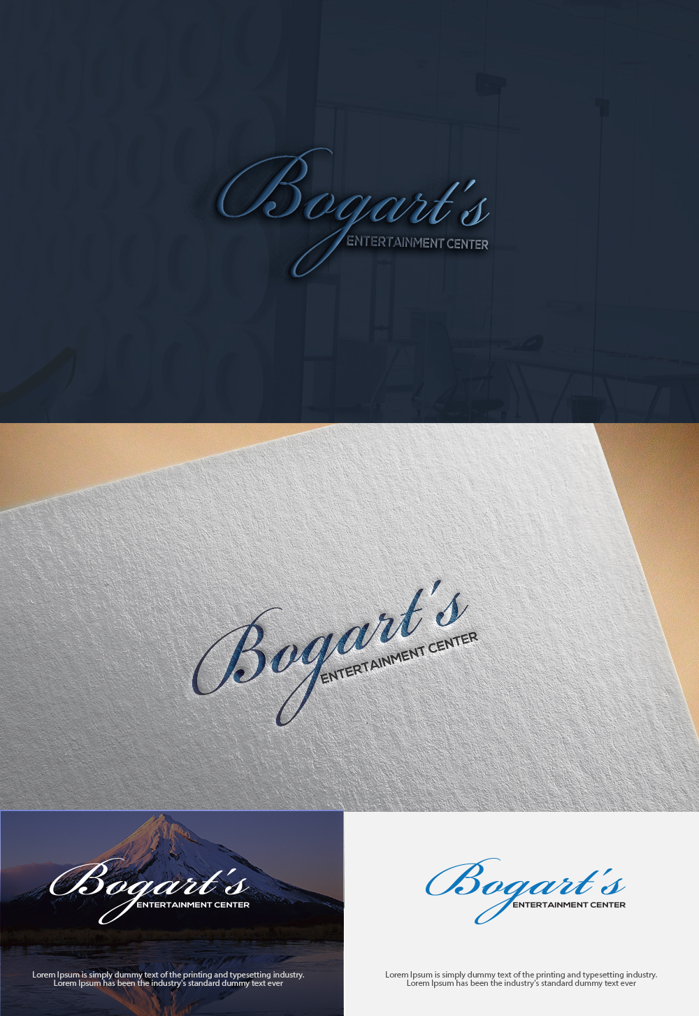 Logo Design by Art creation 2 for Bogarts entertainment center | Design #17576176