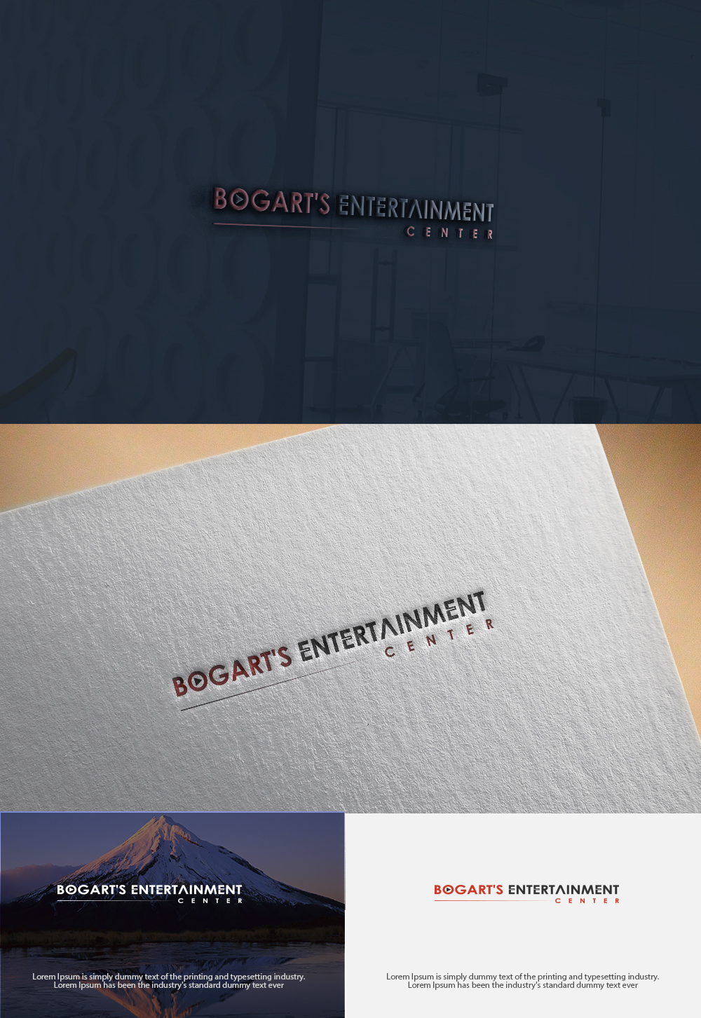 Logo Design by Art creation 2 for Bogarts entertainment center | Design #17577347