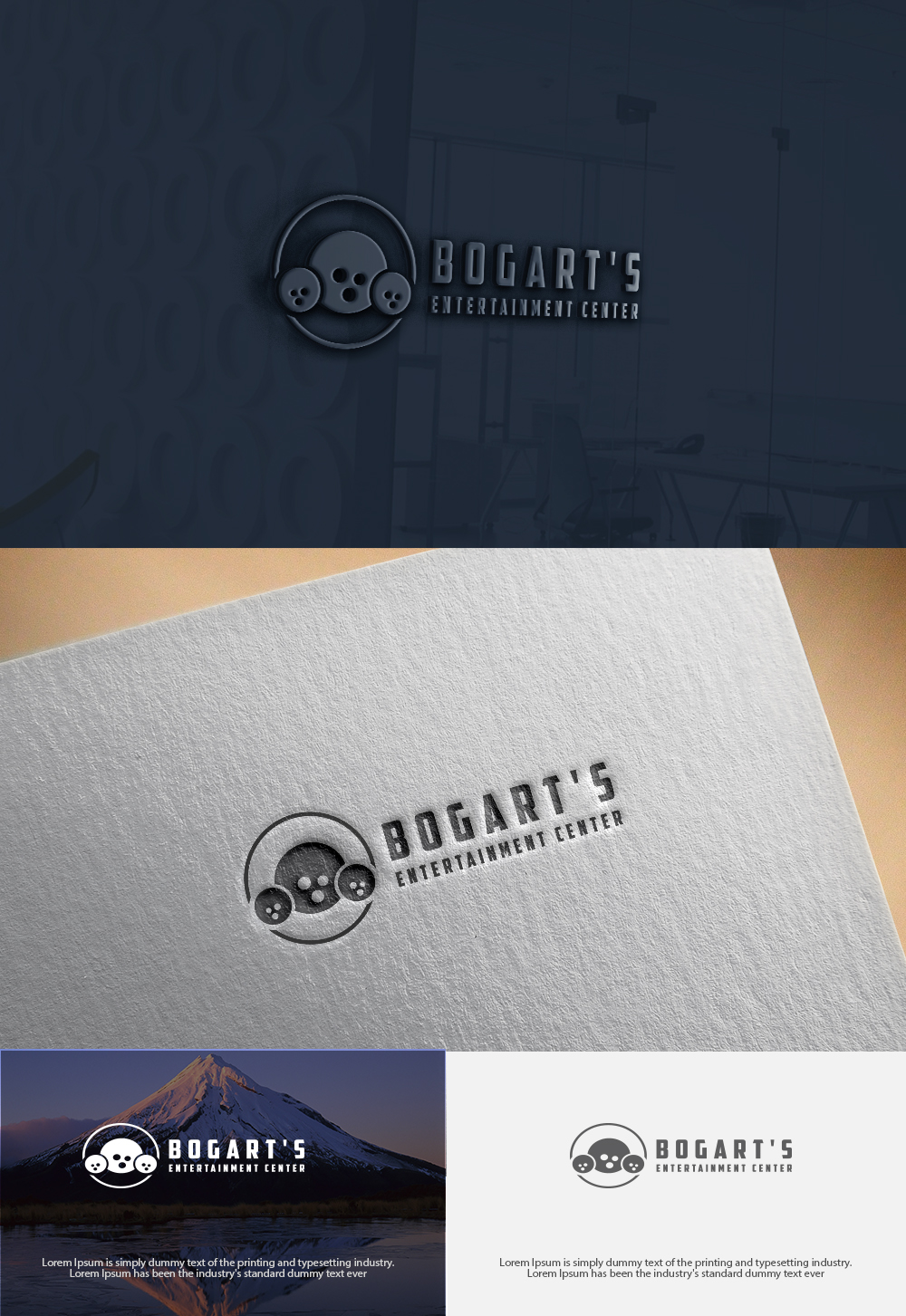 Logo Design by Art creation 2 for Bogarts entertainment center | Design #17577349