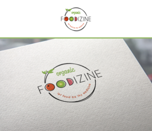 FOODIZINE organics  ' Let Food Be Thy Medicine ' | Logo Design by ultramarin