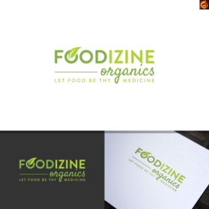 FOODIZINE organics  ' Let Food Be Thy Medicine ' | Logo Design by rdlsantos