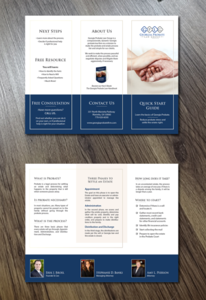 Probate Law Firm needs a redesign of an informational pamphlet  | Diseño de Flyer por Alexandar