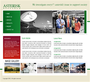 Design Wordpress par webwinner pour Asterisk Research | Design #717424