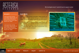 Wordpress Design by webwinner for Asterisk Research | Design: #717590