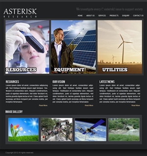 Wordpress Design by webwinner for Asterisk Research | Design: #732824
