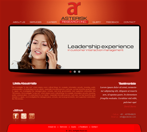 Wordpress Design by webwinner for Asterisk Research | Design: #733907