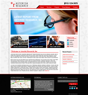 Wordpress Design by MIND for Asterisk Research | Design: #828895