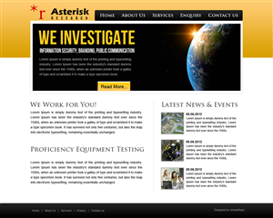 Diseño Wordpress por Vblue para Asterisk Research | Diseño #832347