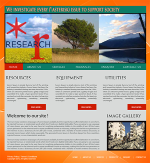 Wordpress Design by Vblue for Asterisk Research | Design: #856409
