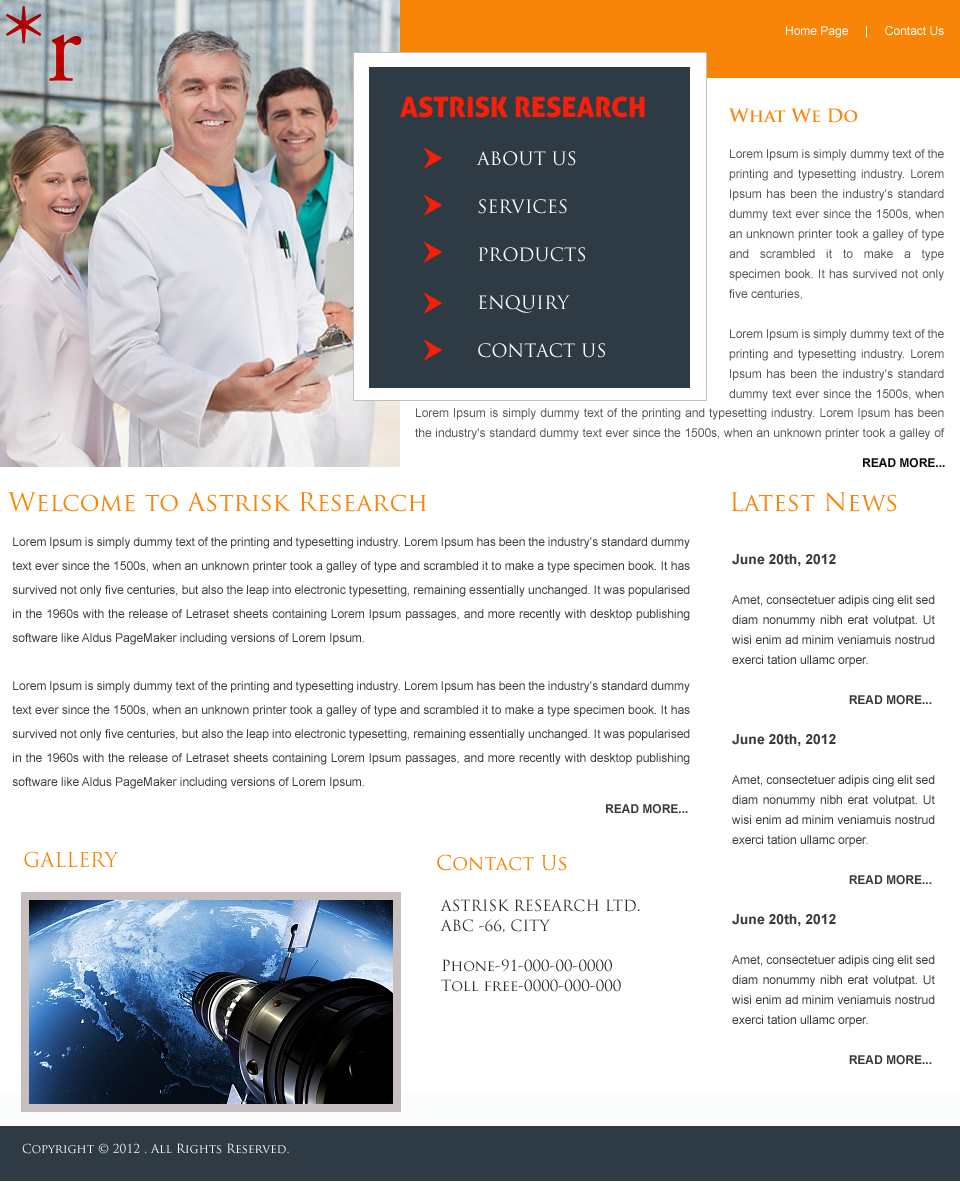 Design Wordpress par Vblue pour Asterisk Research | Design #857753