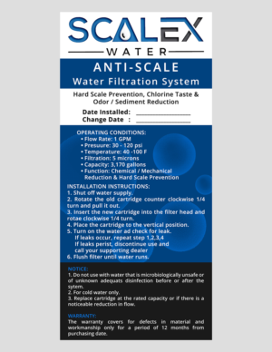 Label for Cartridge for water filter cartridge  | Etikett-Design von maricreatives