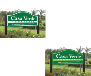 Townhome Multi-Family Property Exterior Sign | Signage Design by mmmarif1982