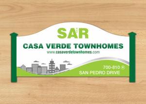 Townhome Multi-Family Property Exterior Sign | Signage Design by ecorokerz