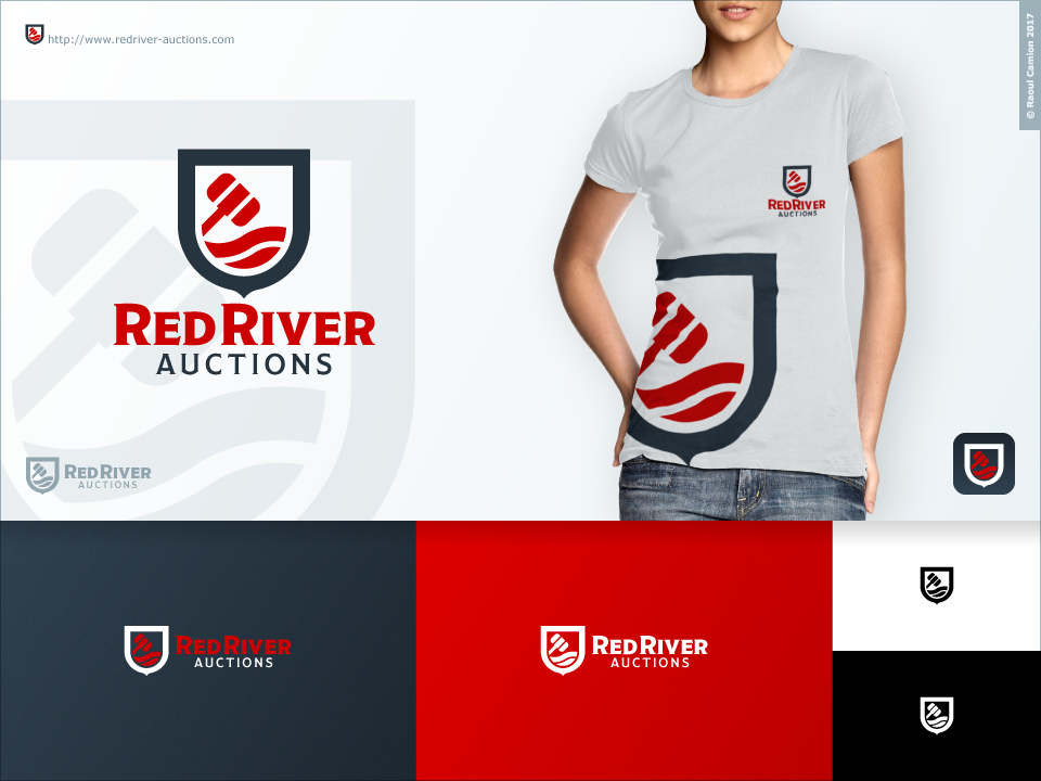 Diseño de Logo por Raoul Camion para Red River Auctions | Diseño #17611357