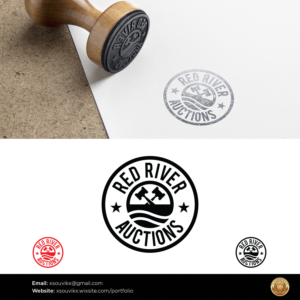 Logo Design by Souvik Roy (Alex Pro) for Red River Auctions | Design: #17600687
