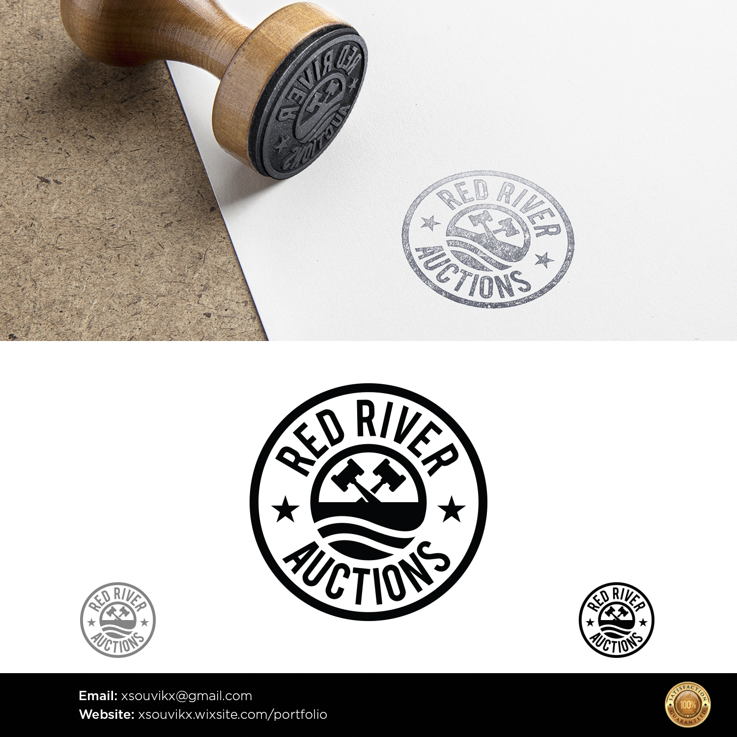 Logo Design by Souvik Roy (Alex Pro) for Red River Auctions | Design #17600868