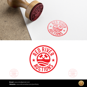 RED RIVER AUCTIONS | Logo Design by Souvik Roy (Alex Pro)