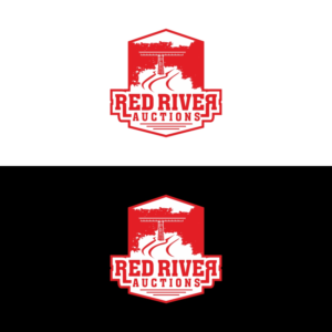 RED RIVER AUCTIONS | Logo Design by Basksh Designs