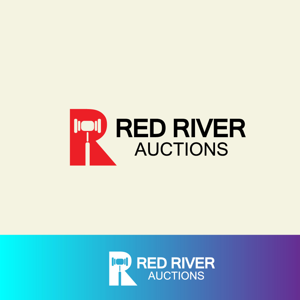 Logo Design by Doctor Graphics for Red River Auctions | Design #17596117