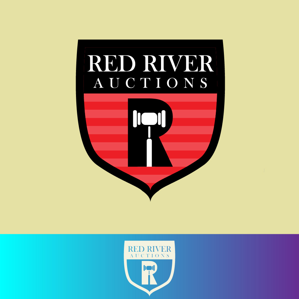 Logo Design by Doctor Graphics for Red River Auctions | Design #17598556