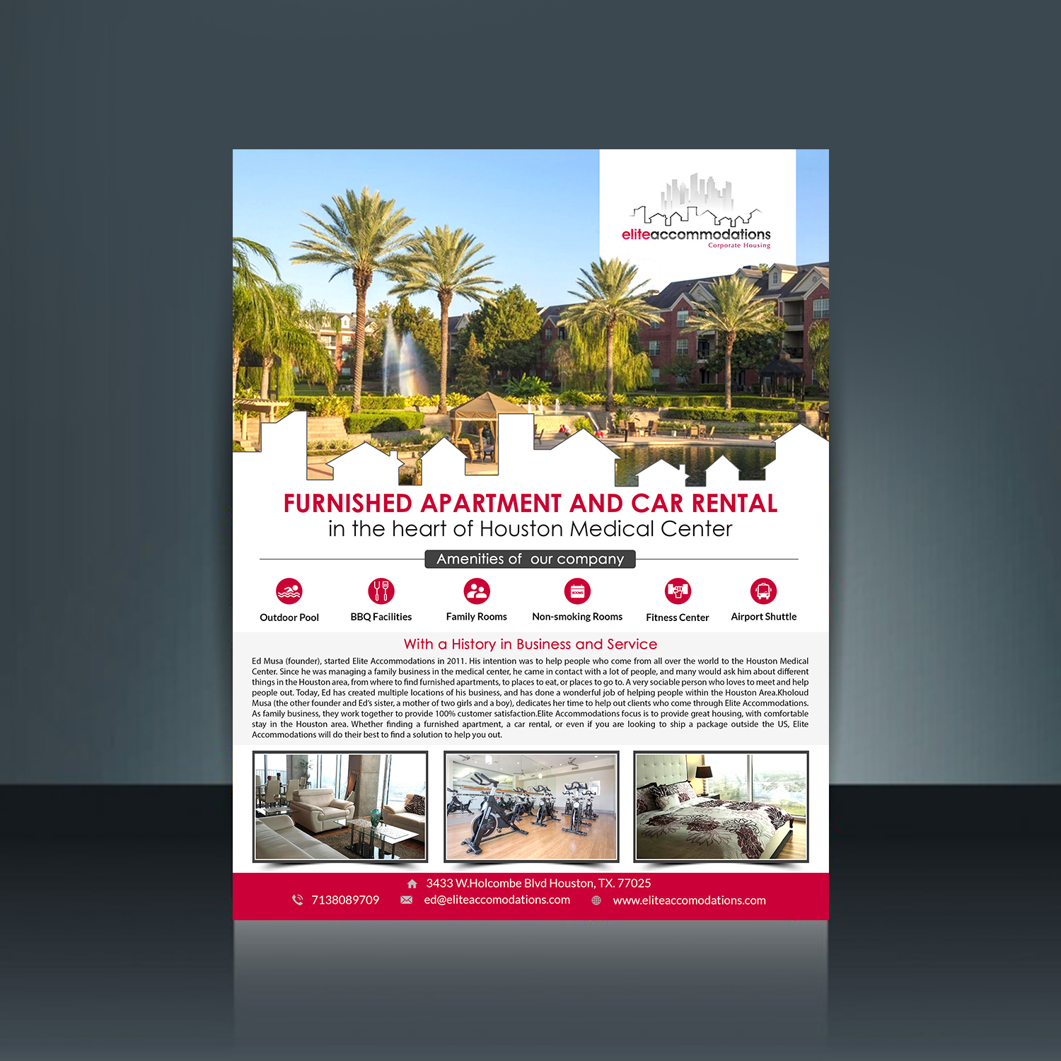 Brochure Design by creative.bugs for Elite Accommodations | Design #17602811