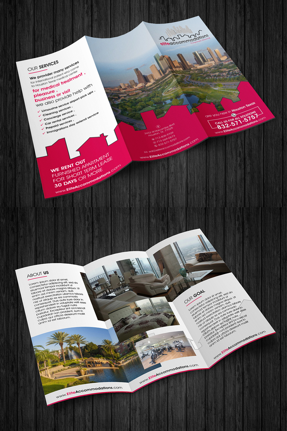 Brochure Design by ecorokerz for Elite Accommodations | Design #17585906