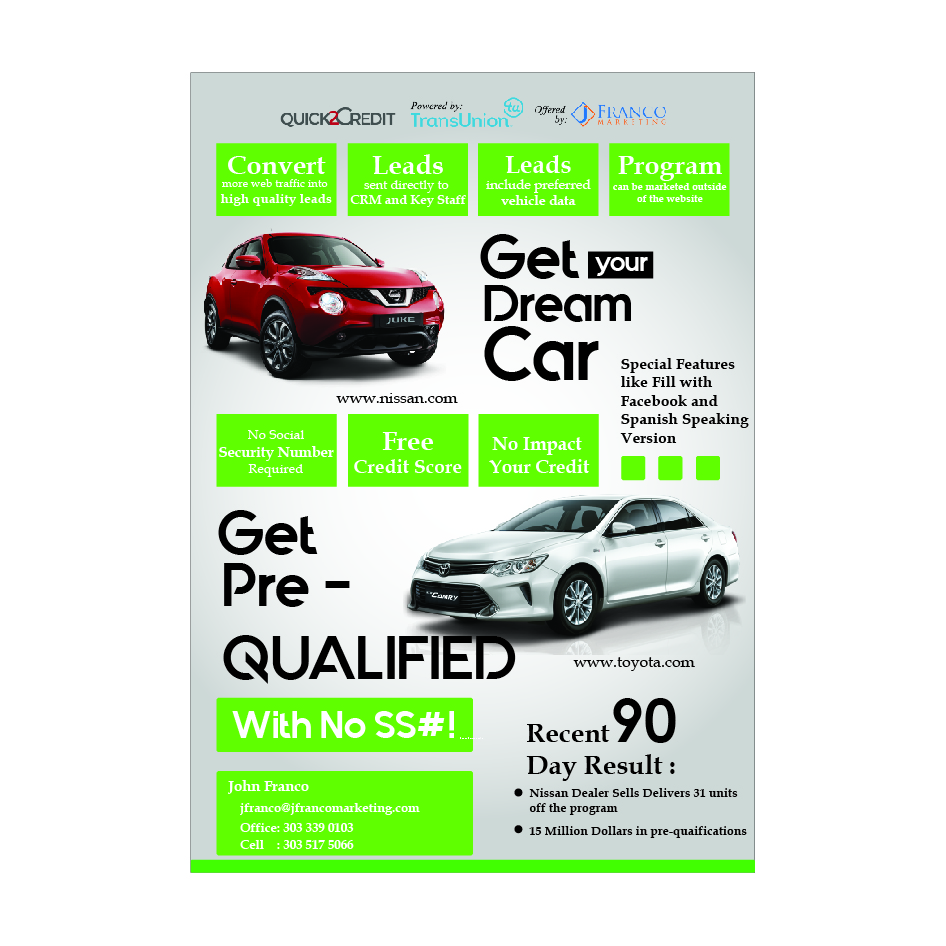 Flyer Design by Muhammadfajar for J Franco Marketing  | Design #17995421