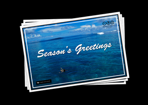 Telo Island Lodge Christmas wishes 2013  | Postcard Design by NatPearlDesigns