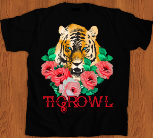 The coolest tiger t-shirt design  | T-shirt Design by creative gravity