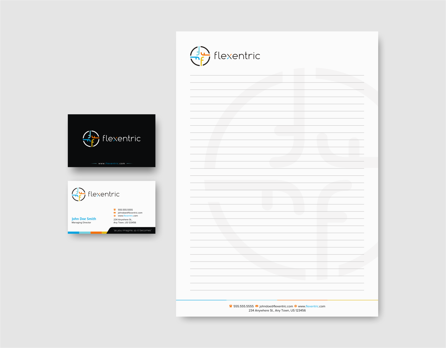 Stationery Design by INDIAN_Ashok for Flexentric Bvba | Design #17605596