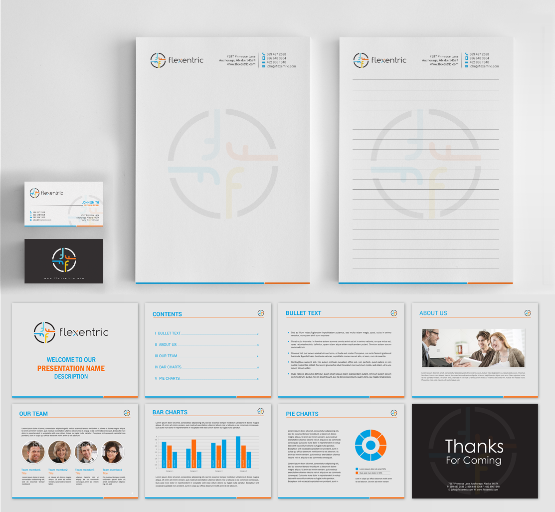 Stationery Design by chandrayaan.creative for Flexentric Bvba | Design #17701788