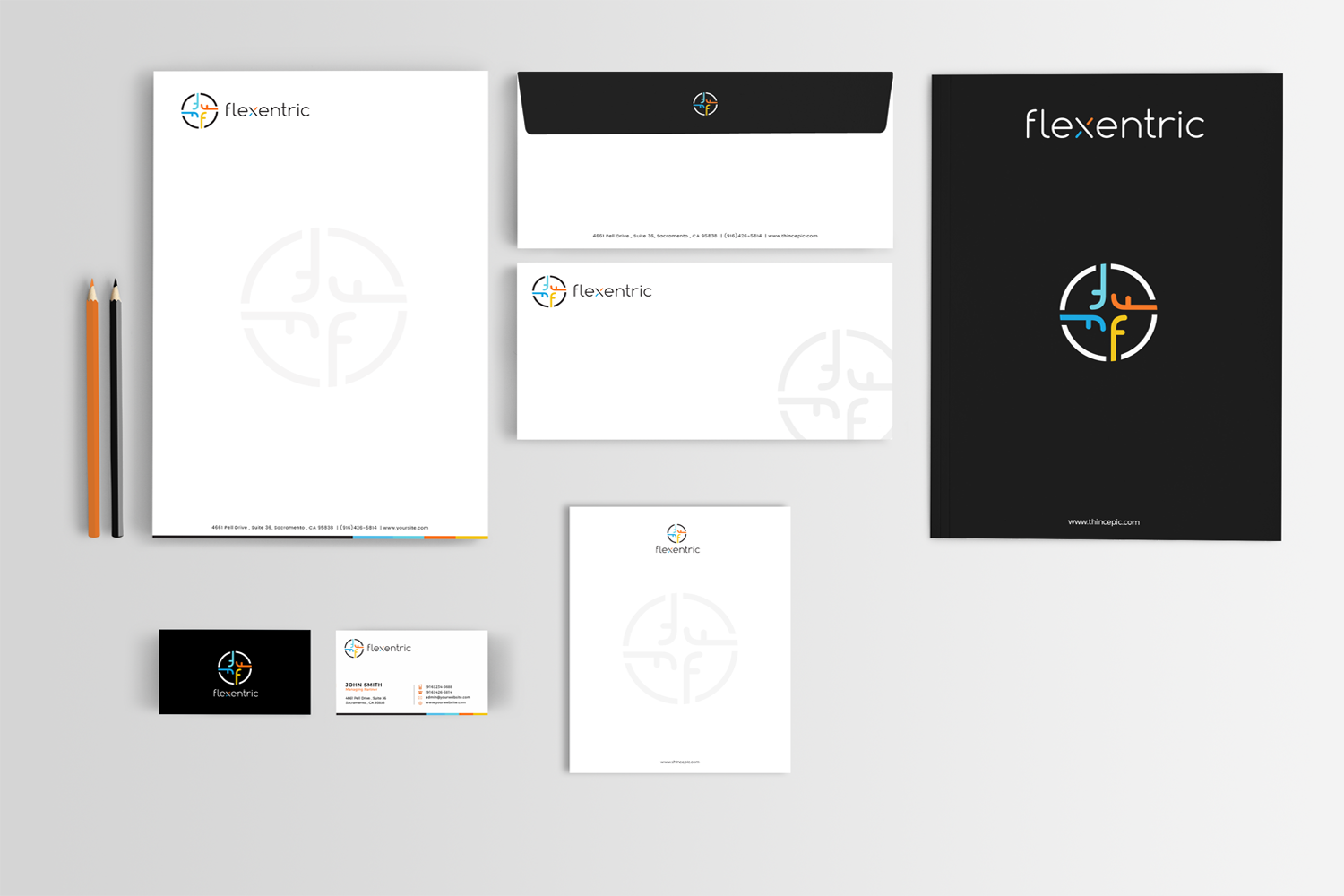 Stationery Design by Sarah Mathews for Flexentric Bvba | Design #17608654