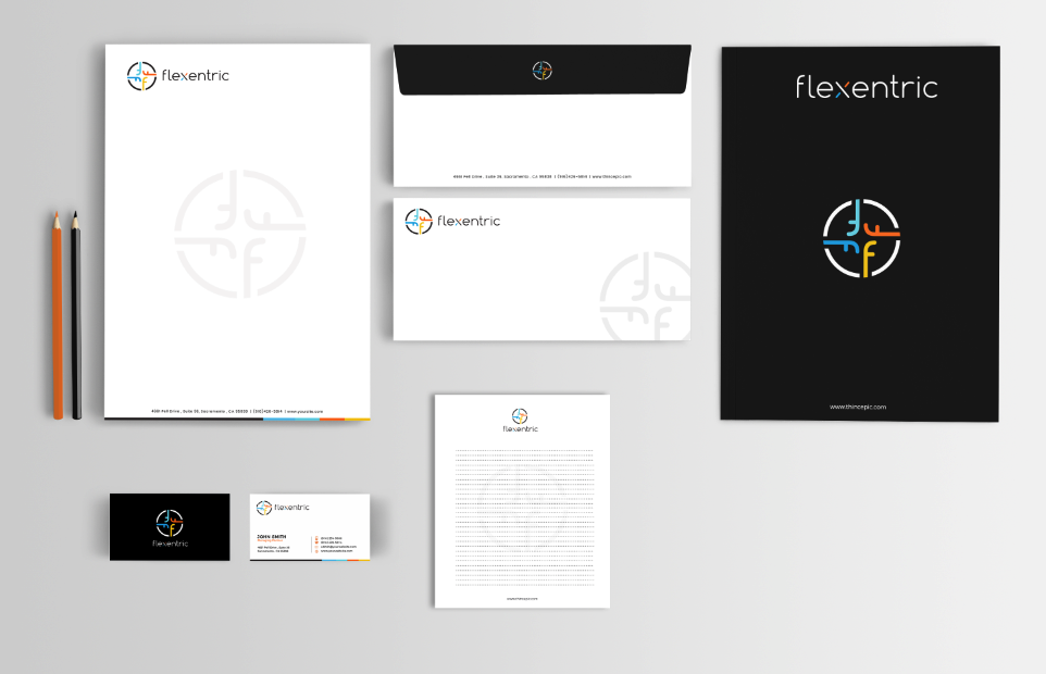 Stationery Design by Sarah Mathews for Flexentric Bvba | Design #17756048