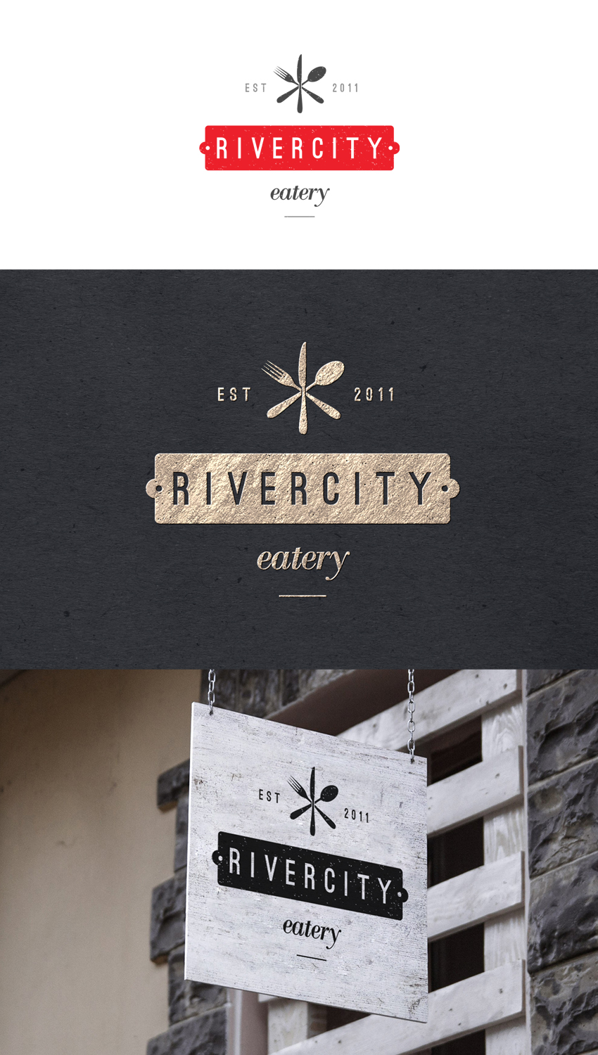 Logo Design by Parry PRK for River City Eatery | Design #17654598