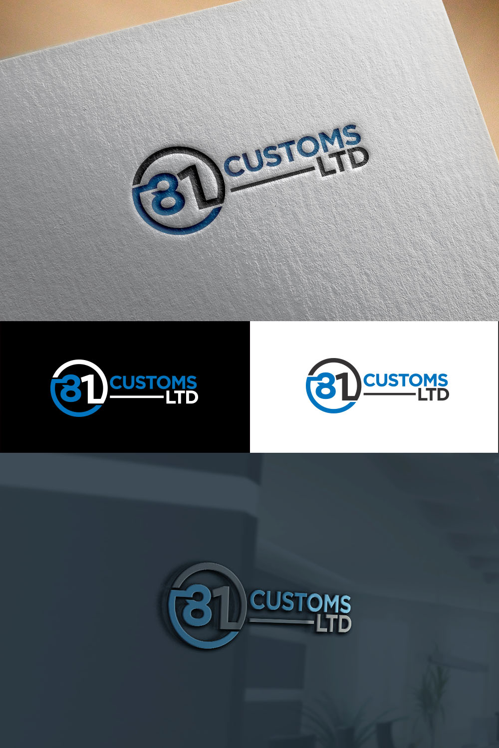 Logo Design by shariqueyaseen2 for 81 customs ltd | Design: #17624439