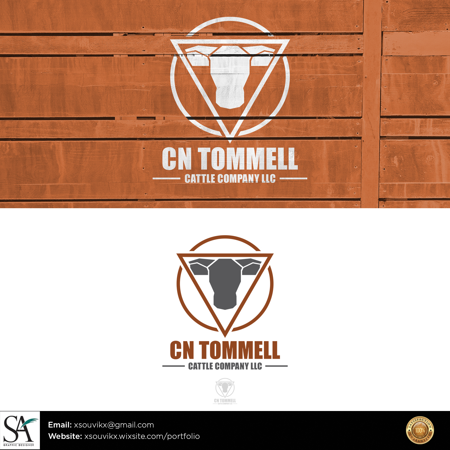 Logo Design by Souvik Roy (Alex Pro) for  C N TOMMELL CATTLE COMPANY LLC | Design #17612454