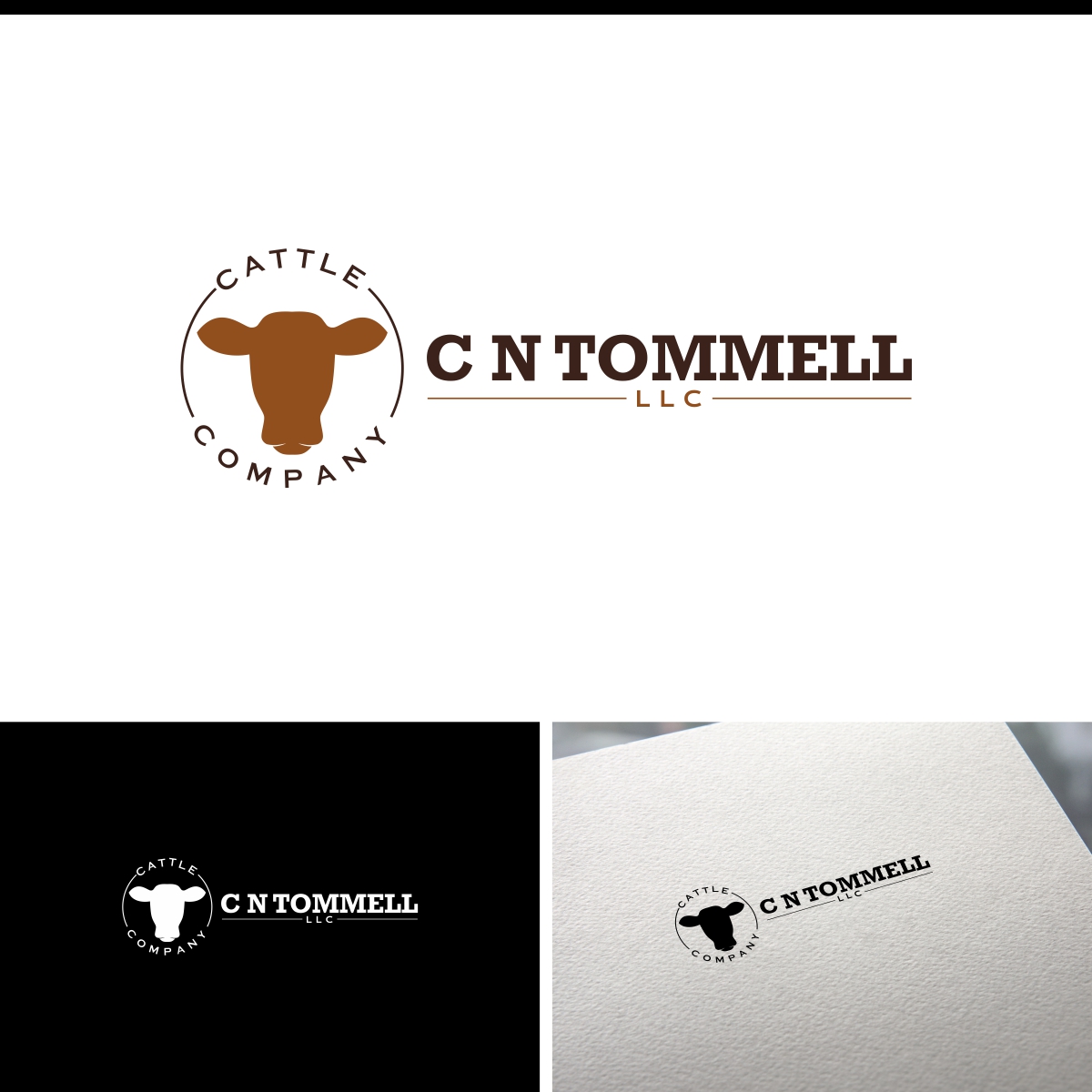 Logo Design by e-graphics for  C N TOMMELL CATTLE COMPANY LLC | Design #17607305